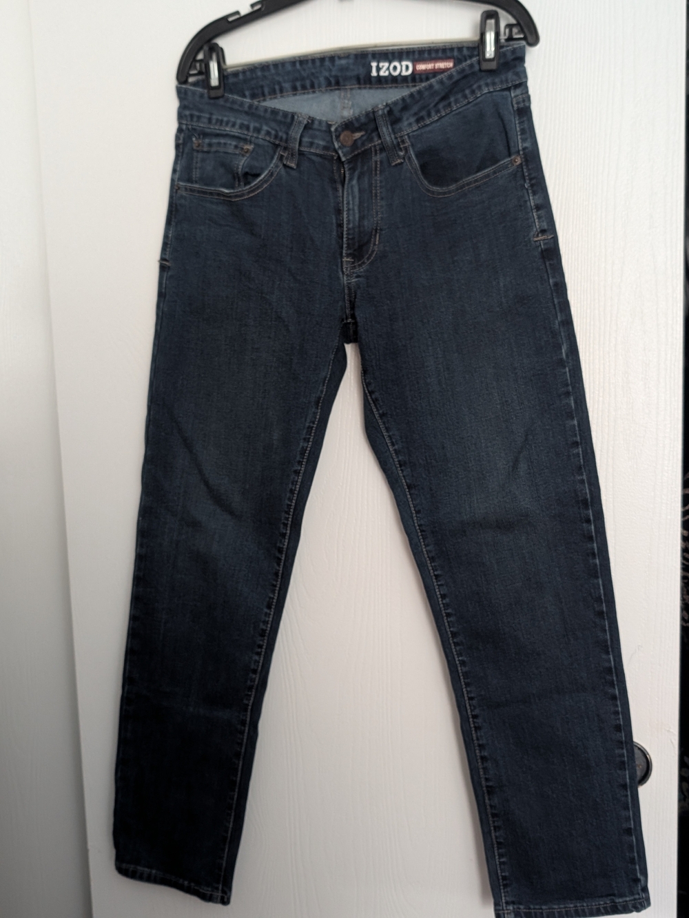 IZOD Men's Dark Blue Straight-Leg Jeans 32 X30